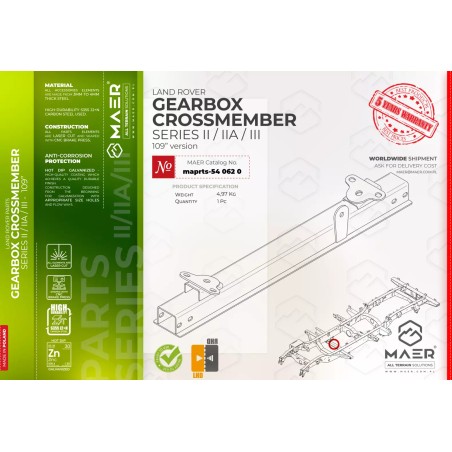 Gearbox Crossmember Land Rover Series 109