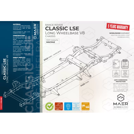 Range Rover Classic LSE (long wheel base 108") Chassis