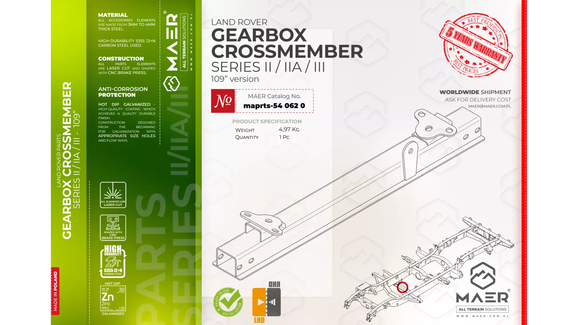 Gearbox Crossmember Land...