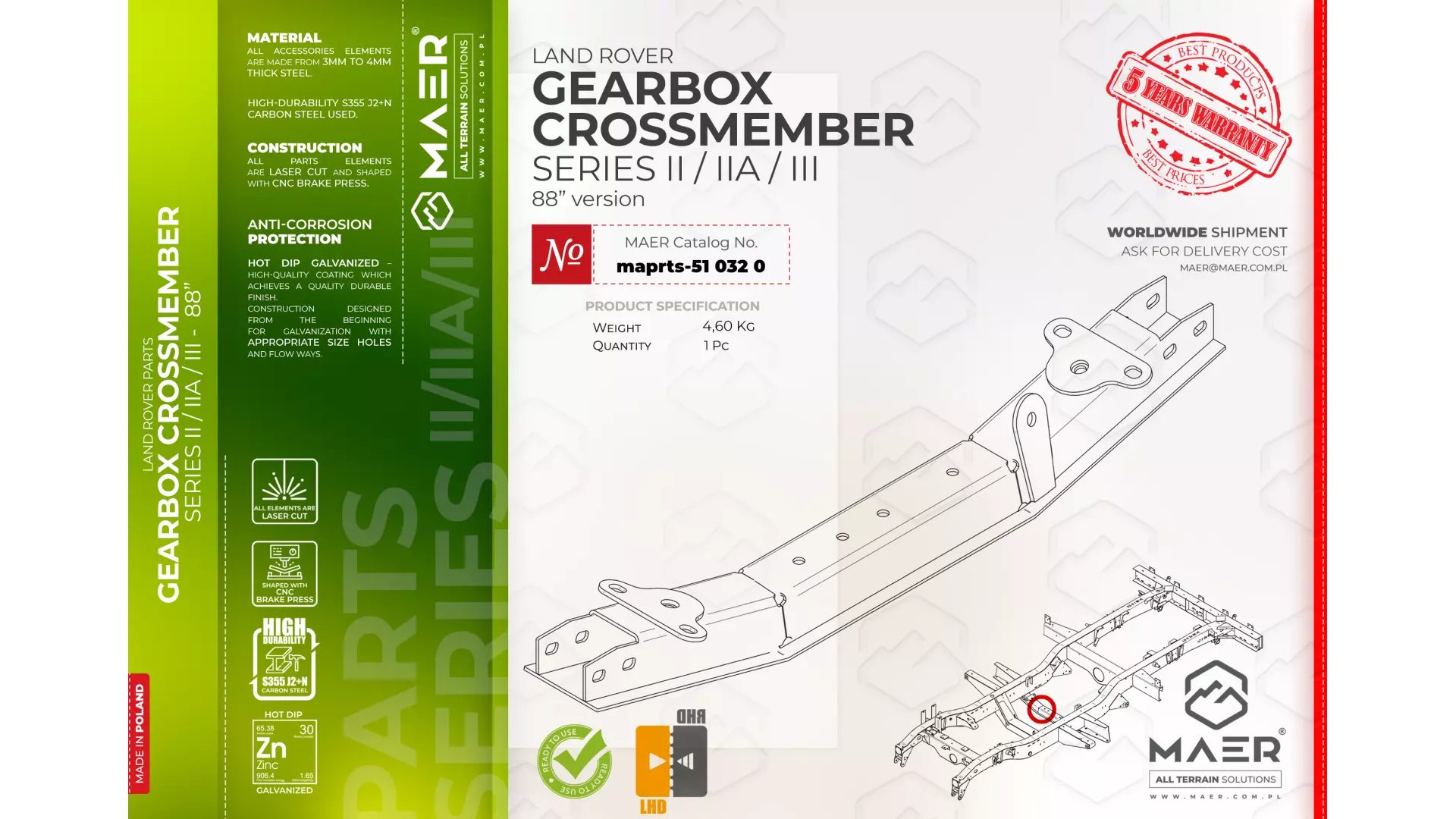 Gearbox Crossmember Land...