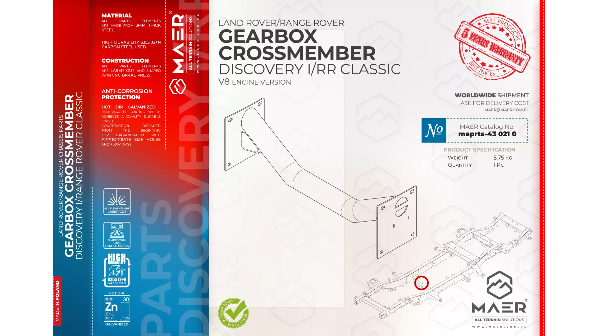 Gearbox Crossmember Land...